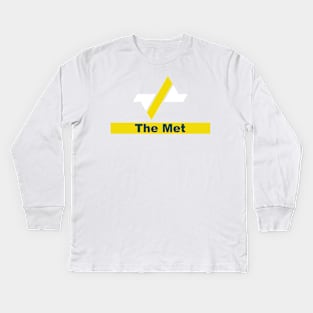 The Met Retro logo Kids Long Sleeve T-Shirt